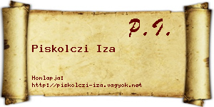 Piskolczi Iza névjegykártya